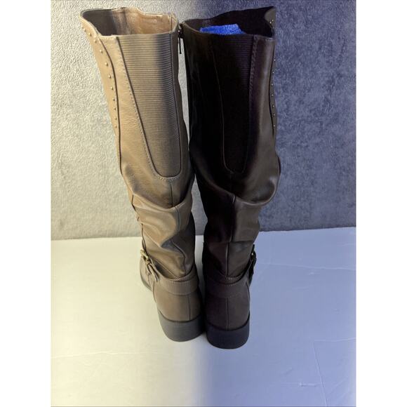 White Mountain Leto Brown Slouch Riding Boot NEW 8.5 - Picture 4 of 9